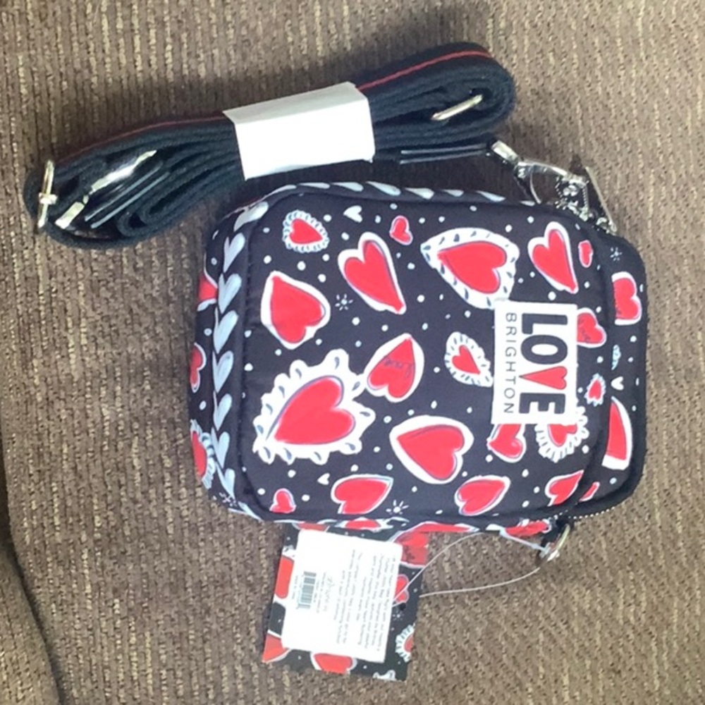 Brighton Love Heart Phone Case - Black and Red